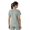 Force Essentials-scrubtop met V-hals en gebreide panelen voor dames