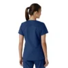 Force Essentials-scrubtop met V-hals en gebreide panelen voor dames