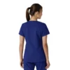Force Essentials-scrubtop met V-hals en gebreide panelen voor dames