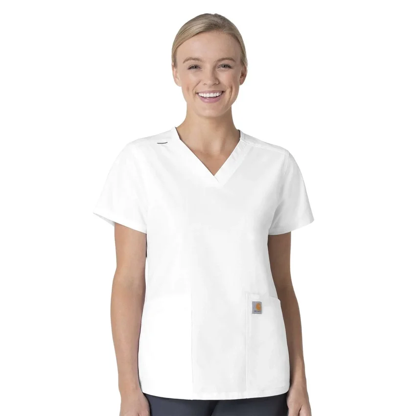 Force Essentials-scrubtop met V-hals voor dames
