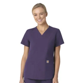Force Essentials-scrubtop met V-hals voor dames