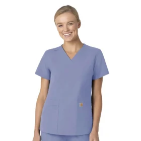Force Essentials-scrubtop met V-hals voor dames