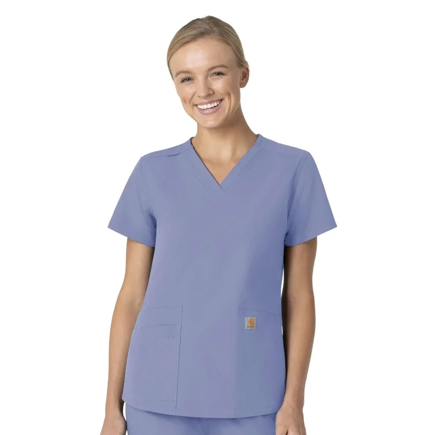 Force Essentials-scrubtop met V-hals voor dames