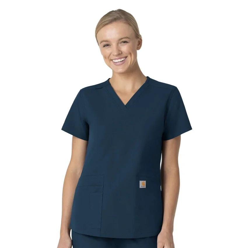 Force Essentials-scrubtop met V-hals voor dames