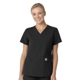 Force Essentials-scrubtop met V-hals voor dames
