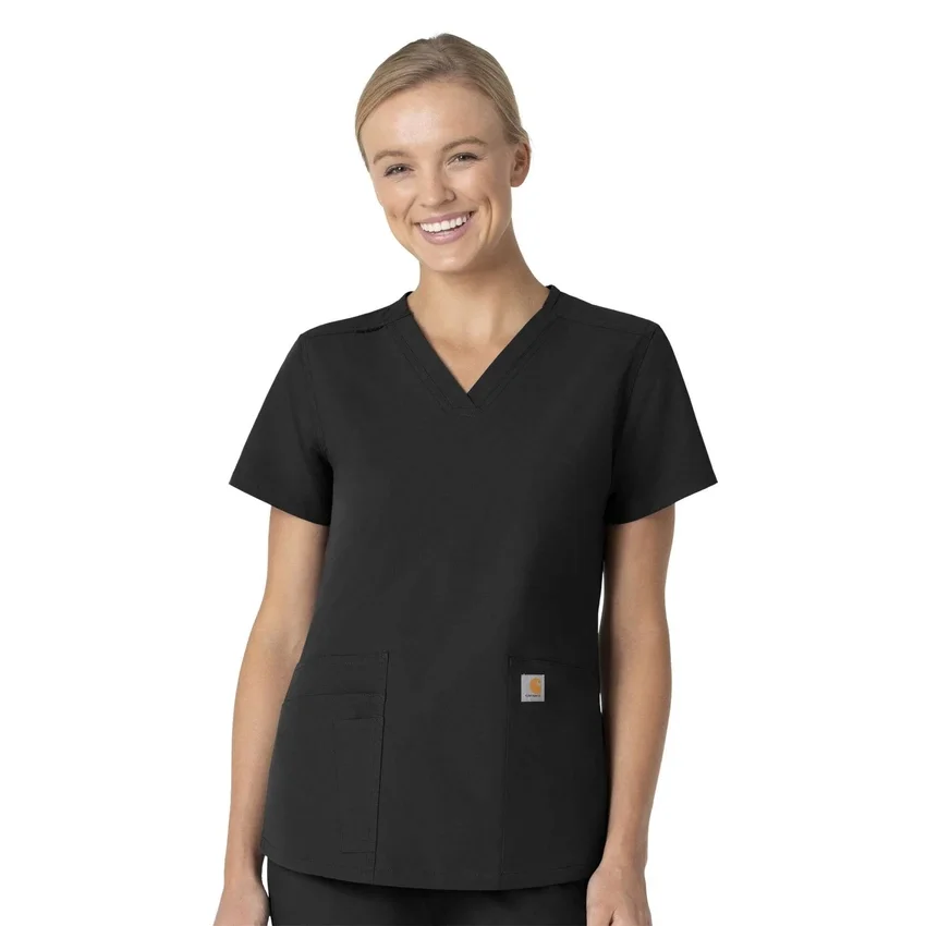 Force Essentials-scrubtop met V-hals voor dames