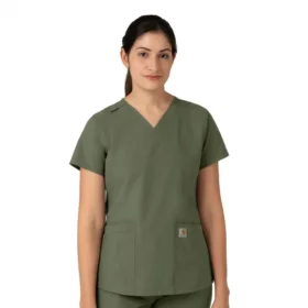 Force Essentials-scrubtop met V-hals voor dames