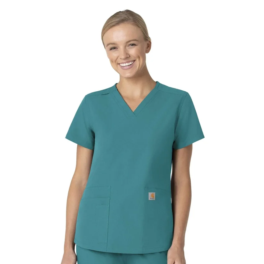 Force Essentials-scrubtop met V-hals voor dames