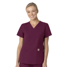 Force Essentials-scrubtop met V-hals voor dames