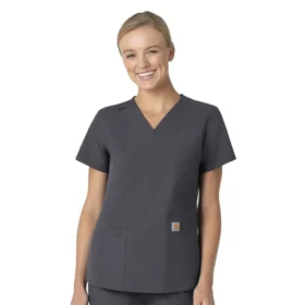 Force Essentials-scrubtop met V-hals voor dames