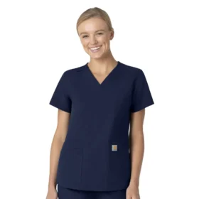 Force Essentials-scrubtop met V-hals voor dames
