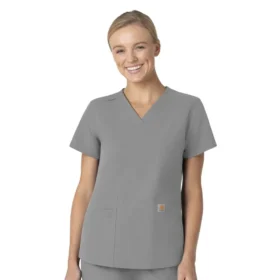 Force Essentials-scrubtop met V-hals voor dames