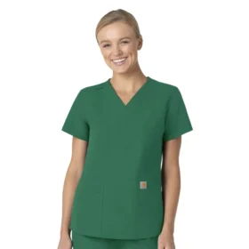 Force Essentials-scrubtop met V-hals voor dames