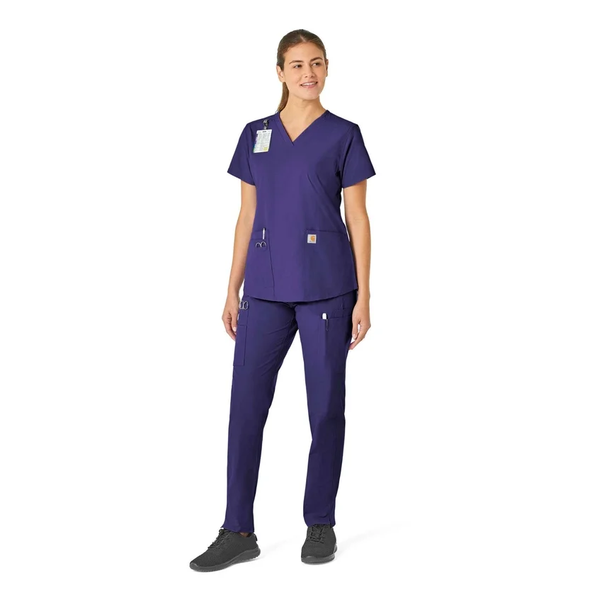 Force Essentials-scrubtop met V-hals voor dames