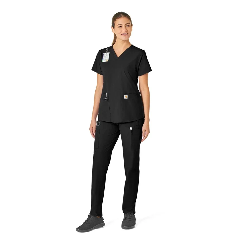 Force Essentials-scrubtop met V-hals voor dames