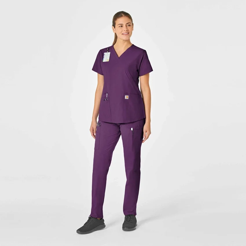 Force Essentials-scrubtop met V-hals voor dames
