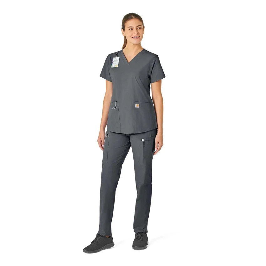 Force Essentials-scrubtop met V-hals voor dames