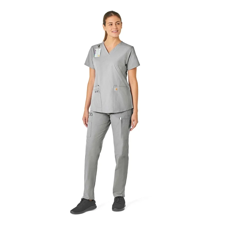 Force Essentials-scrubtop met V-hals voor dames