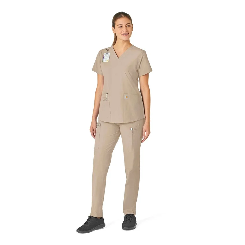 Force Essentials-scrubtop met V-hals voor dames