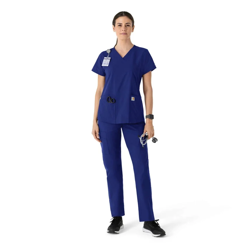 Force Essentials-scrubtop met V-hals voor dames