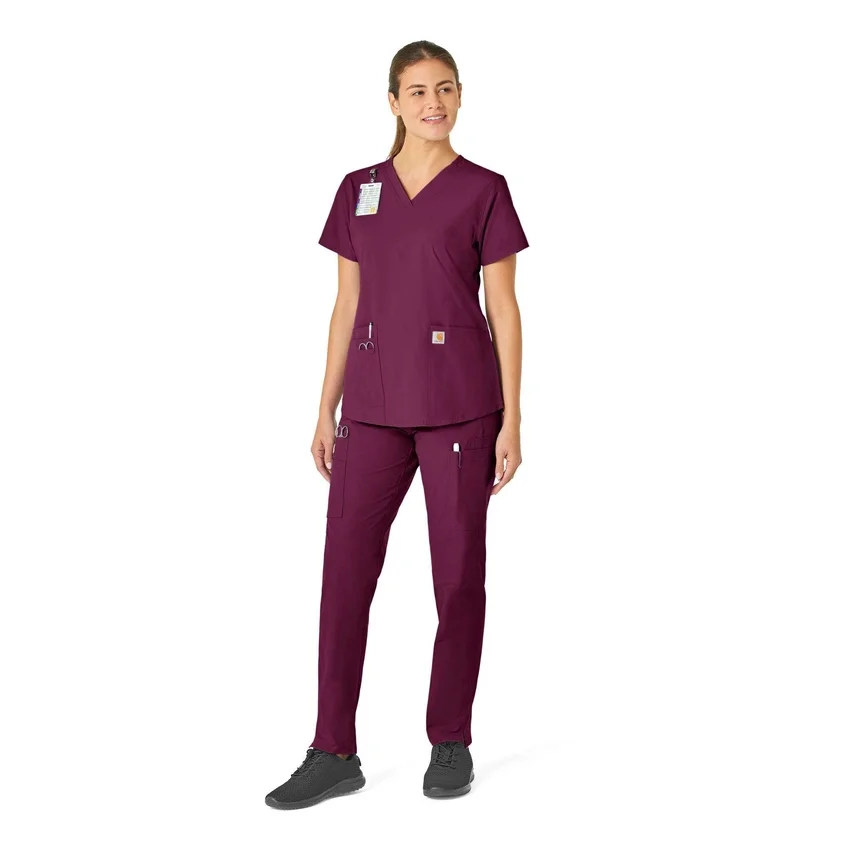 Force Essentials-scrubtop met V-hals voor dames