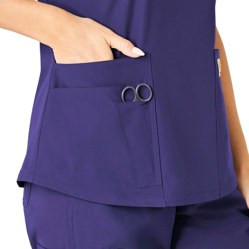 Force Essentials-scrubtop met V-hals voor dames
