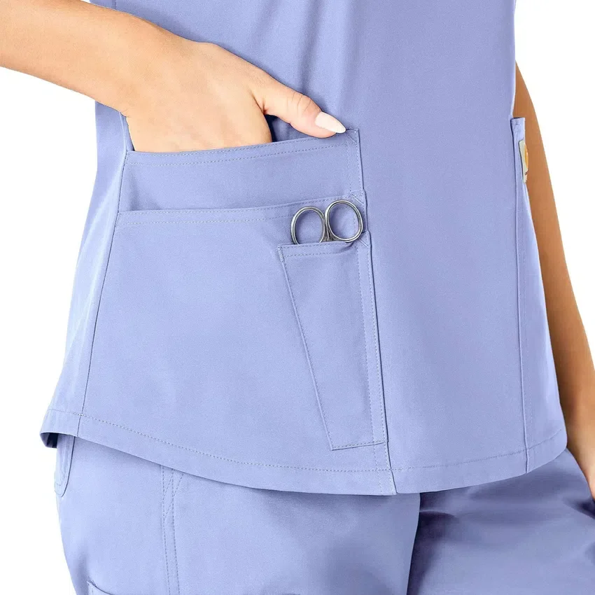 Force Essentials-scrubtop met V-hals voor dames