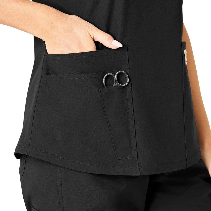 Force Essentials-scrubtop met V-hals voor dames