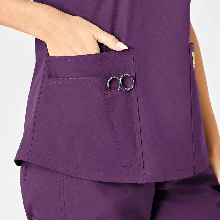 Force Essentials-scrubtop met V-hals voor dames