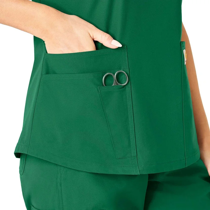 Force Essentials-scrubtop met V-hals voor dames