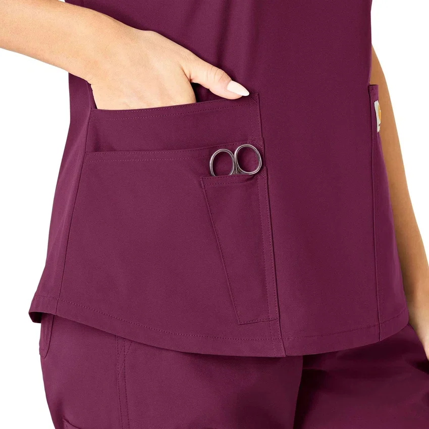 Force Essentials-scrubtop met V-hals voor dames