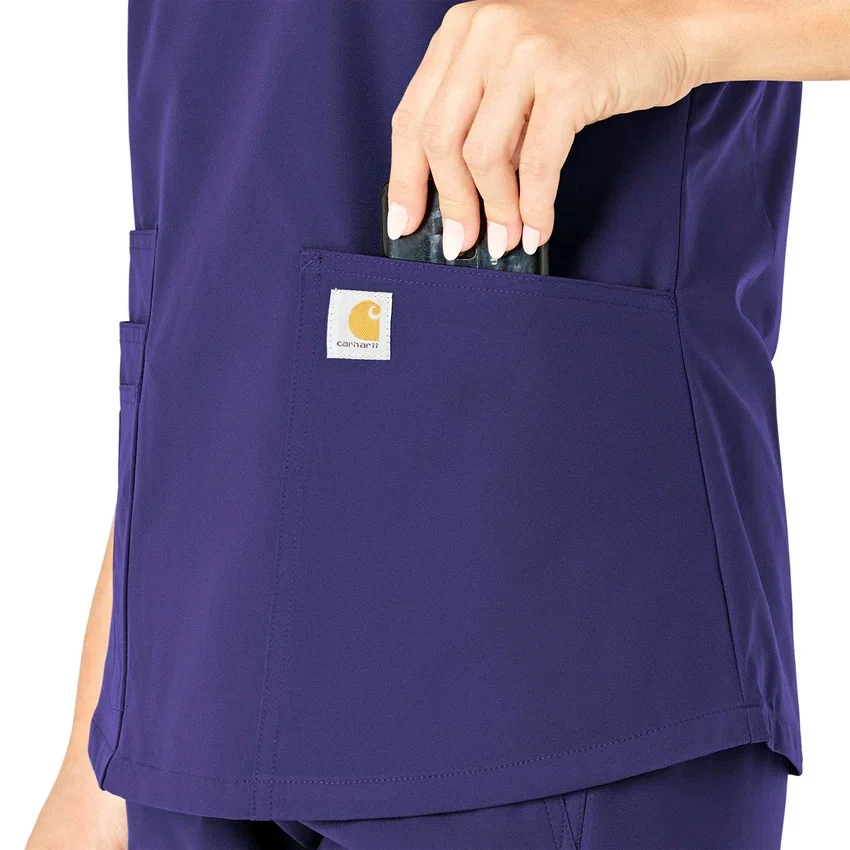 Force Essentials-scrubtop met V-hals voor dames