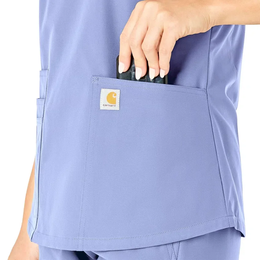 Force Essentials-scrubtop met V-hals voor dames