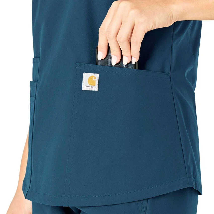 Force Essentials-scrubtop met V-hals voor dames