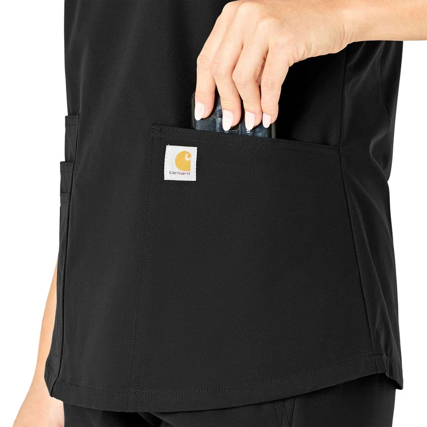 Force Essentials-scrubtop met V-hals voor dames