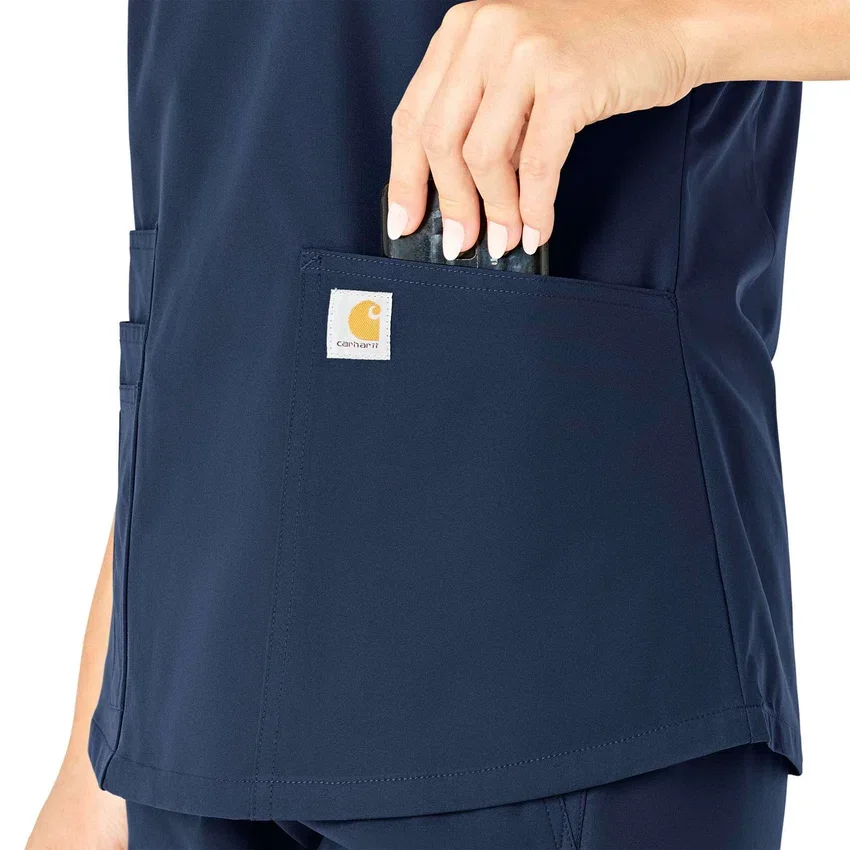 Force Essentials-scrubtop met V-hals voor dames