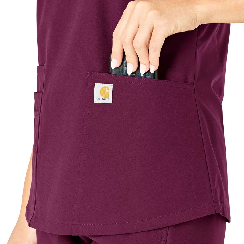 Force Essentials-scrubtop met V-hals voor dames