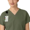 Force Essentials-scrubtop met V-hals voor dames