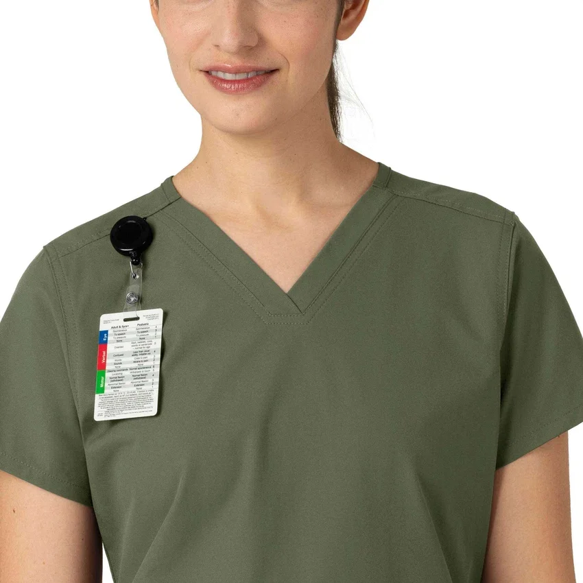 Force Essentials-scrubtop met V-hals voor dames