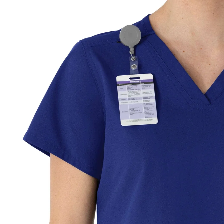 Force Essentials-scrubtop met V-hals voor dames