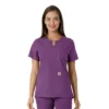 Force Essentials-tuniek met V-hals en gebreide panelen voor dames