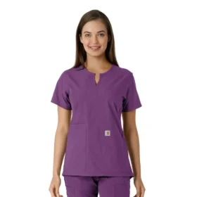Force Essentials-tuniek met V-hals en gebreide panelen voor dames