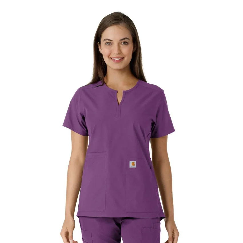 Force Essentials-tuniek met V-hals en gebreide panelen voor dames