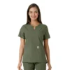 Force Essentials-tuniek met V-hals en gebreide panelen voor dames
