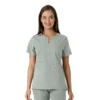 Force Essentials-tuniek met V-hals en gebreide panelen voor dames