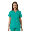 Force Essentials-tuniek met V-hals en gebreide panelen voor dames