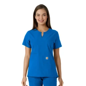 Force Essentials-tuniek met V-hals en gebreide panelen voor dames