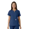 Force Essentials-tuniek met V-hals en gebreide panelen voor dames