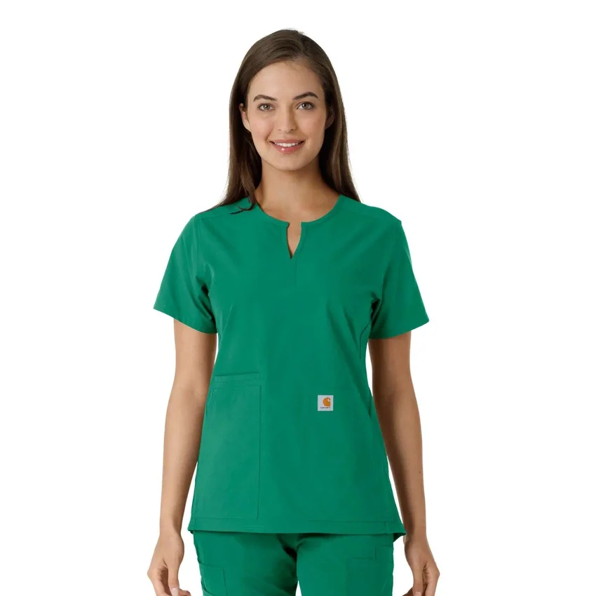Force Essentials-tuniek met V-hals en gebreide panelen voor dames