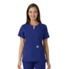 Force Essentials-tuniek met V-hals en gebreide panelen voor dames